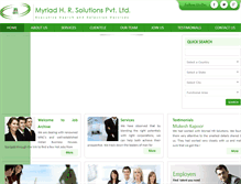 Tablet Screenshot of myriadhr.com